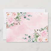 Invitation Young Wild & Three Floral Girl Jungle 3e anniversa (Dos)