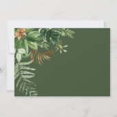 Invitation Young Wild & Three Jungle Animaux Photo Anniversai (Dos)