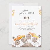 Invitation Young, Wild & THREE Orange Monster Truck 3e annive (Devant)