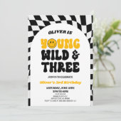 Invitation Young Wild & Three Retro Premier 3ème anniversaire (Debout devant)