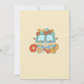 Invitation Young Wild Three Retro Rainbow 3e anniversaire (Dos)