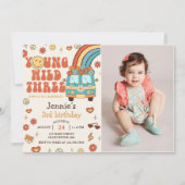 Invitation Young Wild Three Retro Rainbow 3ème anniversaire P (Devant)