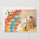 Invitation Young Wild Three Retro Rainbow 3ème anniversaire P (Devant)