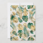 Invitation Young Wild Three Safari Green Ecru 3e anniversaire (Dos)