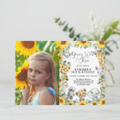 Invitation Young Wild & Three Sunflower Safari 3e anniversair (Debout devant)