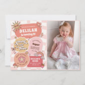 Invitation Young Wild & Three Super Daisy Photo Anniversaire (Devant)