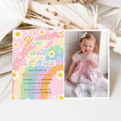 Invitation Young Wild Three Super Daisy Rainbow 3e anniversai