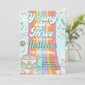 Invitation Young Wild & Three Super Rainbow 3e anniversaire (Debout devant)