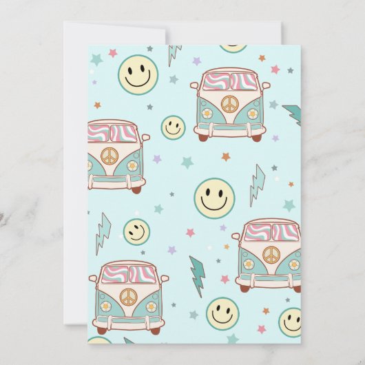 Invitation Young Wild & Three Super Rainbow 3e anniversaire (Dos)