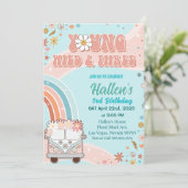 Invitation Young Wild & Three Super Rainbow 3e anniversaire (Debout devant)