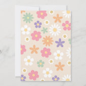 Invitation Young Wild Three Super Sunshine Boho 3e anniversai (Dos)