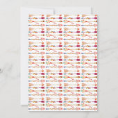 Invitation Young, Wild & Three Tribal Boho Arrow 3e anniversa (Dos)