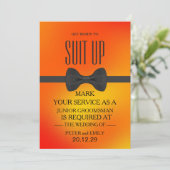 Invitation Your Service as a Groomsman (Debout devant)