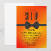 Invitation Your Service as a Groomsman (Devant / Derrière)