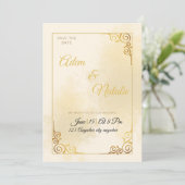 Invitation Your wedding's card (Debout devant)
