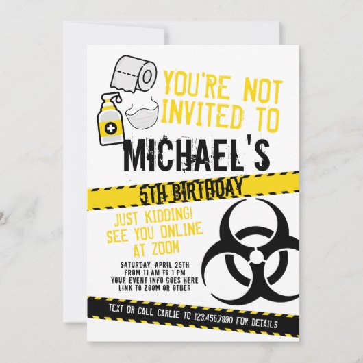 Invitation You're not invited (Devant)