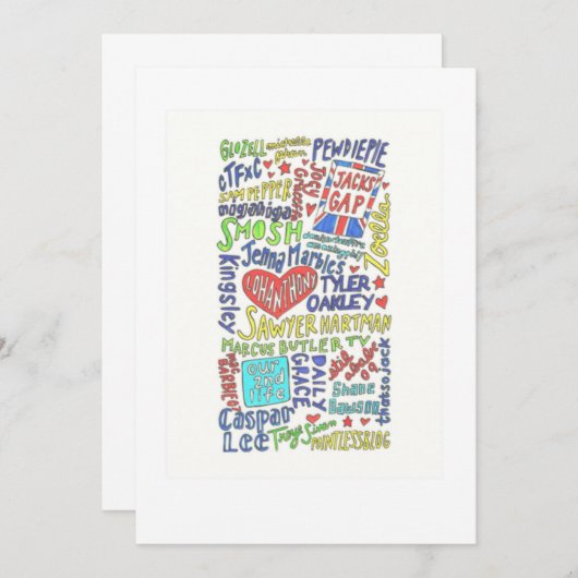 Invitation Youtubeurs (Devant / Derrière)