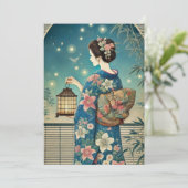 Invitation Yukata - fête du thé (Debout devant)