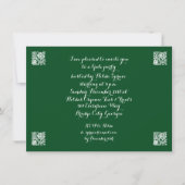 Invitation Yule bougies hiver Solstice sorcière Wiccan Pagan (Devant)