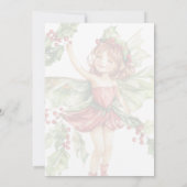 Invitation Yule Winter Solstice Holly Fairy Pagan Wicca (Dos)