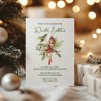 Yule Winter Solstice Holly Fairy Pagan Wicca