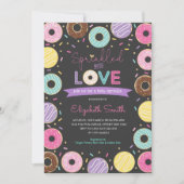 Invitation Yummy Doughnut Girl Baby Sprinkboard (Devant)