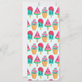 Invitation Yummy Ice Cream Trio Vibe été (Dos)