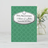 Invitation Z28 Vert Émeraude 55e Anniversaire (Debout devant)