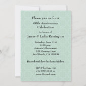 Invitation Z28 Vert Émeraude 55e Anniversaire (Dos)