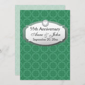 Invitation Z28 Vert Émeraude 55e Anniversaire (Devant / Derrière)