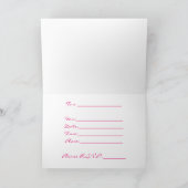 Invitation Zag Rose Et Bleu Zig (Intérieur)