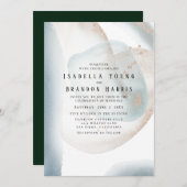 Invitation ZANY - Mariage Abstrait (Devant / Derrière)