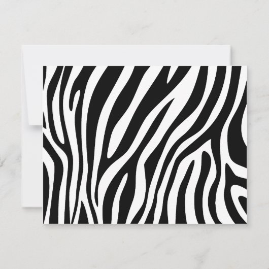 Invitation Zany Zebra (Dos)