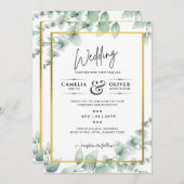 Invitation zazzle profil mariages collections qr numérisation (Devant / Derrière)