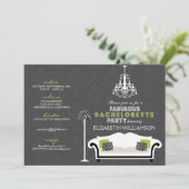 Invitation Zebra Decor (noir) (Debout devant)