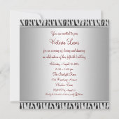 Invitation Zebra Diva Fabulous 50 femmes 50e fête d'anniversa (Dos)