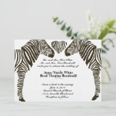 Invitation Zebra Love (Debout devant)