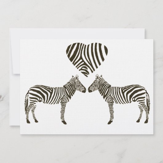 Invitation Zebra Love (Dos)