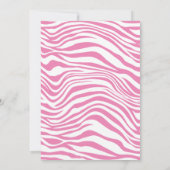 Invitation Zebra meerkat jungle safari animaux sauvages fille (Dos)