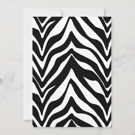 Invitation Zebra Print & Bachelorette Party (Dos)