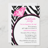 Invitation Zebra Print & Bachelorette Party (Devant)