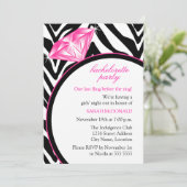 Invitation Zebra Print & Bachelorette Party (Debout devant)