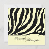 INVITATION ZEBRA STRIPES/DO-IT-YOURSELF COULEUR ARRIÈRE - PLA (Devant)