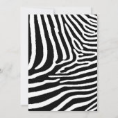 Invitation Zebra Stripes Gold 50e anniversaire Mariage (Dos)