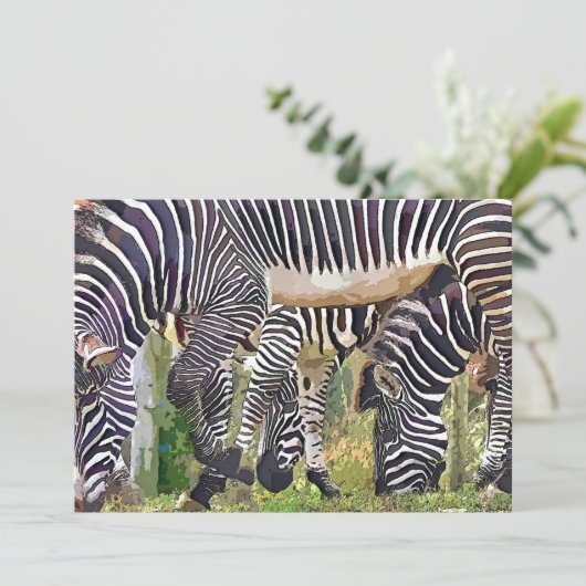 INVITATION ZEBRAS (Debout devant)