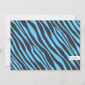 Invitation Zèbre de l'invitation | de partie de spa (Dos)