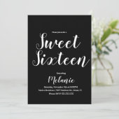 Invitation Zèbre doux minimal 16 Parties scintillant Faux Foi (Debout devant)