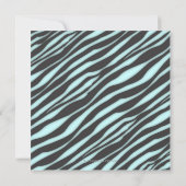 Invitation Zèbre et diamants doux 16 Élégance (Dos)