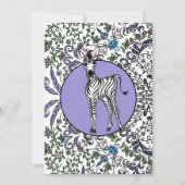 Invitation Zèbre - rapacité bohème (Devant)