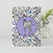 Invitation Zèbre - rapacité bohème (Debout devant)